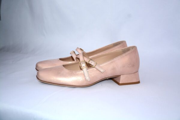 Grace pesca ballerina in pelle scarpe da cerimonia donna