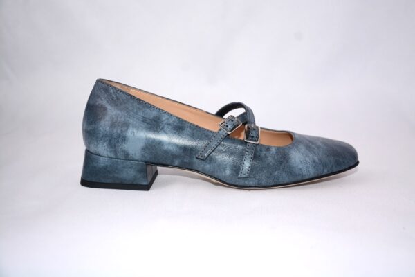 Grace blu ballerina in pelle scarpe perfette per ogni occasione - immagine 8