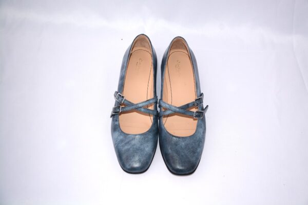Grace blu ballerina in pelle scarpe perfette per ogni occasione - immagine 4