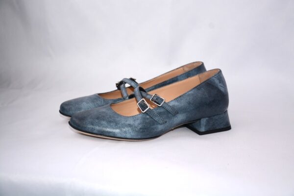 Grace blu ballerina in pelle scarpe perfette per ogni occasione - immagine 2