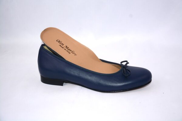 Giada ballerina blu in pelle - immagine 2