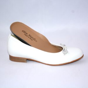 Giada ballerina bianca in pelle