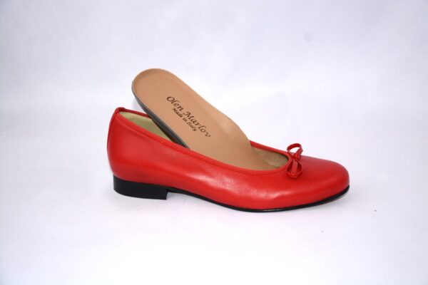 Giada ballerina rossa in pelle - immagine 2