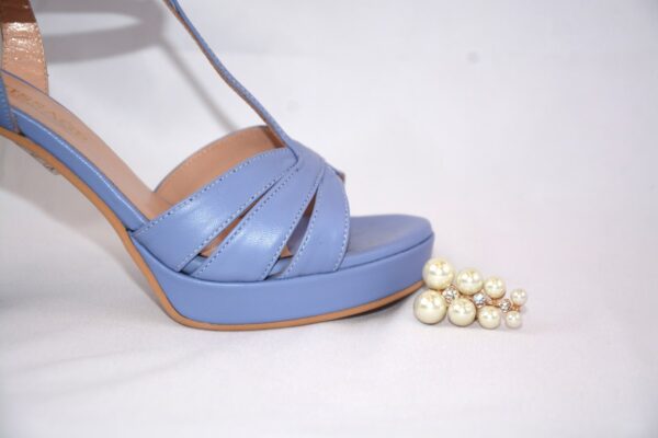 Charlotte sandali  in pelle con plateau con tacco 9 - immagine 4