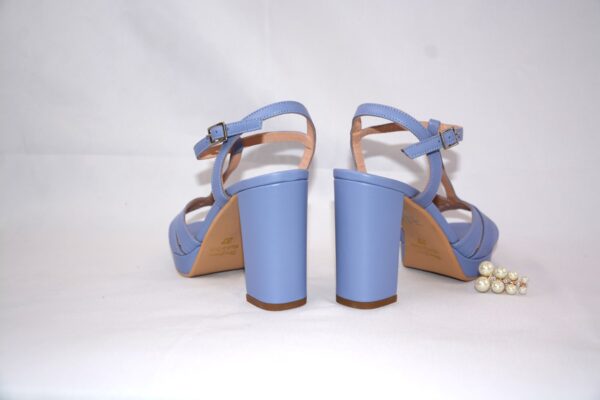 Charlotte sandali  in pelle con plateau con tacco 9 - immagine 6