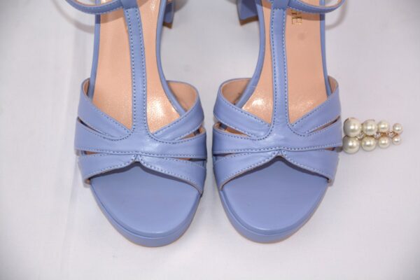 Charlotte sandali  in pelle con plateau con tacco 9 - immagine 3