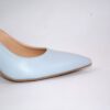 Ofelia slingback in pelle azzurra tacco 7 - immagine 3