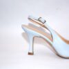 Ofelia slingback in pelle azzurra tacco 7 - immagine 4