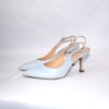 Ofelia slingback in pelle azzurra tacco 7 - immagine 2