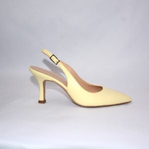 Ofelia slingback panna in pelle tacco 7