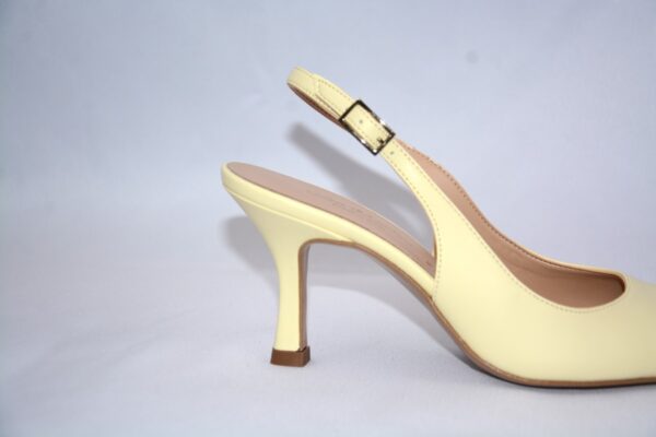 Ofelia slingback panna in pelle tacco 7 - immagine 6
