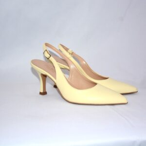 Ofelia slingback panna in pelle tacco 7
