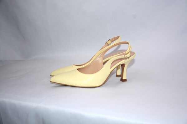 Ofelia slingback panna in pelle tacco 7 - immagine 5