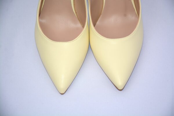 Ofelia slingback panna in pelle tacco 7 - immagine 3