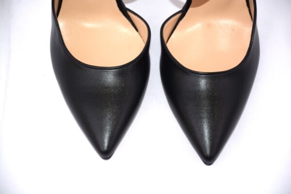 Ginerva slingback nera a punta da donna tacco 9 - immagine 5