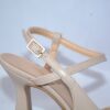 Ginevra slingback a punta da donna in pelle beige tacco 9 - immagine 5