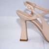 Ginevra slingback a punta da donna in pelle beige tacco 9 - immagine 6