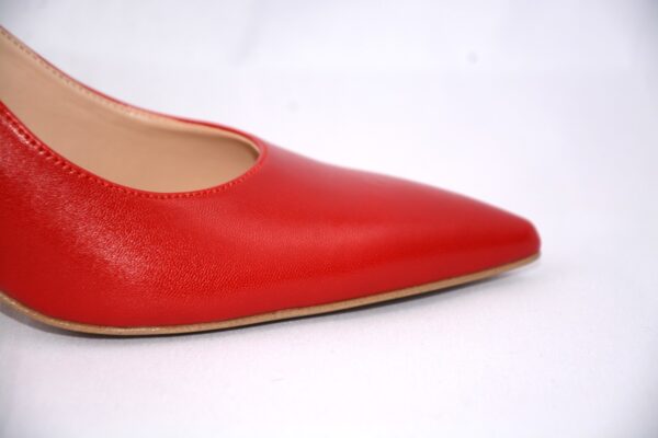 Ofelia slingback rossa a punta da donna tacco 7 - immagine 2