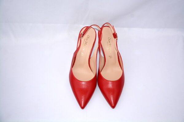 Ofelia slingback rossa a punta da donna tacco 7 - immagine 5