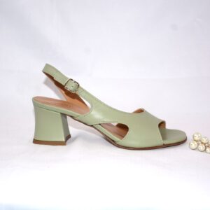 Sakura sandali da donna color menta in pelle tacco 5