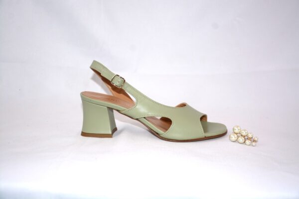 Sakura sandali da donna color menta in pelle tacco 5 - immagine 2