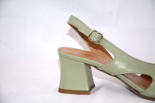 Sakura sandali da donna color menta in pelle tacco 5 - immagine 4
