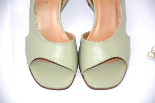 Sakura sandali da donna color menta in pelle tacco 5 - immagine 6