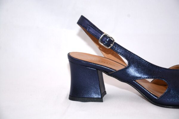 Sakura sandali blu da donna in pelle tacco 5 - immagine 3