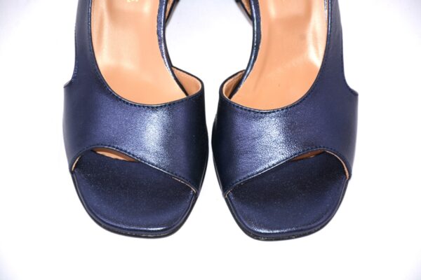 Sakura sandali blu da donna in pelle tacco 5 - immagine 5