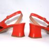 Sakura sandali rosse da donna in pelle tacco 5 - immagine 5
