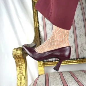 Décolletè bordo artigianale tacco 7 Cenerentola