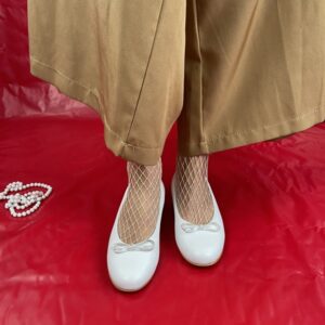 Ballerine bianche con soletta estraibile Giada