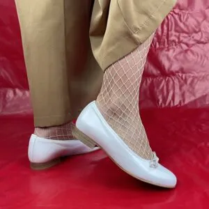 Ballerine bianche con soletta estraibile Giada