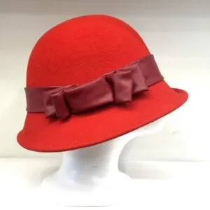 Cloche anni 20 rosso Kate