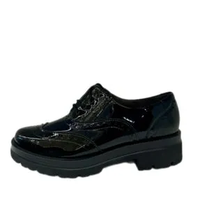 Stringate nere e blu in pelle da donna lord Madrid