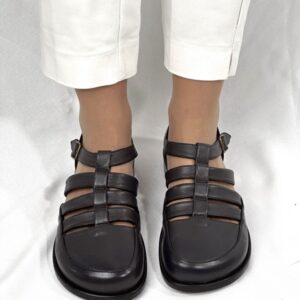 Scarpe basse in morbida nappa marrone Romana artigianale