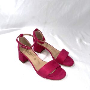 Sandali fucsia in camoscio Clizia artigianale