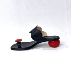 Scarpe  gioiello rosso in pelle Caraibi  artigianale tacco 3cm
