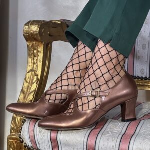 Dècolletè bronzo eleganza senza tempo Marylin artigianale  tacco 5